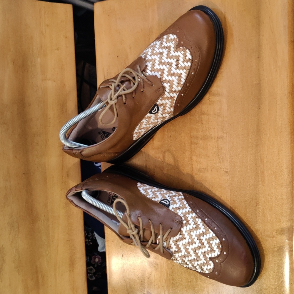 Sandbaggers Charlie Women's Golf Shoes Brown Size 10 - Picture 4 of 12